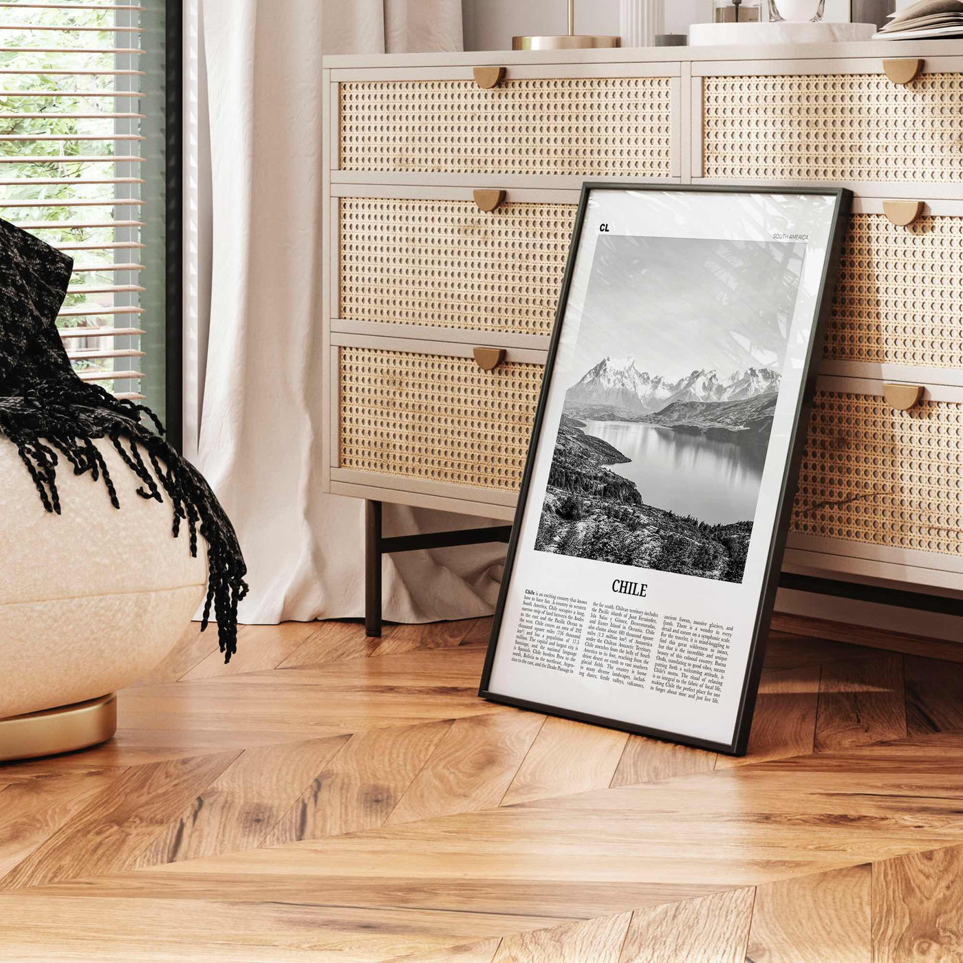 Chile Print Black and White No 1, Chile Wall Art, Chile Poster, Chile Photo, Chile Wall Decor, Country Art Print, Santiago, America