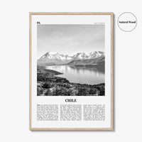 Chile Print Black and White No 1, Chile Wall Art, Chile Poster, Chile Photo, Chile Wall Decor, Country Art Print, Santiago, America