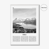 Chile Print Black and White No 1, Chile Wall Art, Chile Poster, Chile Photo, Chile Wall Decor, Country Art Print, Santiago, America