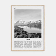 Chile Travel B&W No 1 Poster