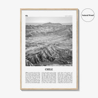 Chile Print Black and White No 2, Chile Wall Art, Chile Poster, Chile Photo, Chile Wall Decor, Country Art Print, Santiago, America