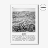 Chile Print Black and White No 2, Chile Wall Art, Chile Poster, Chile Photo, Chile Wall Decor, Country Art Print, Santiago, America