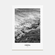 China Portrait B&W No 1 Poster
