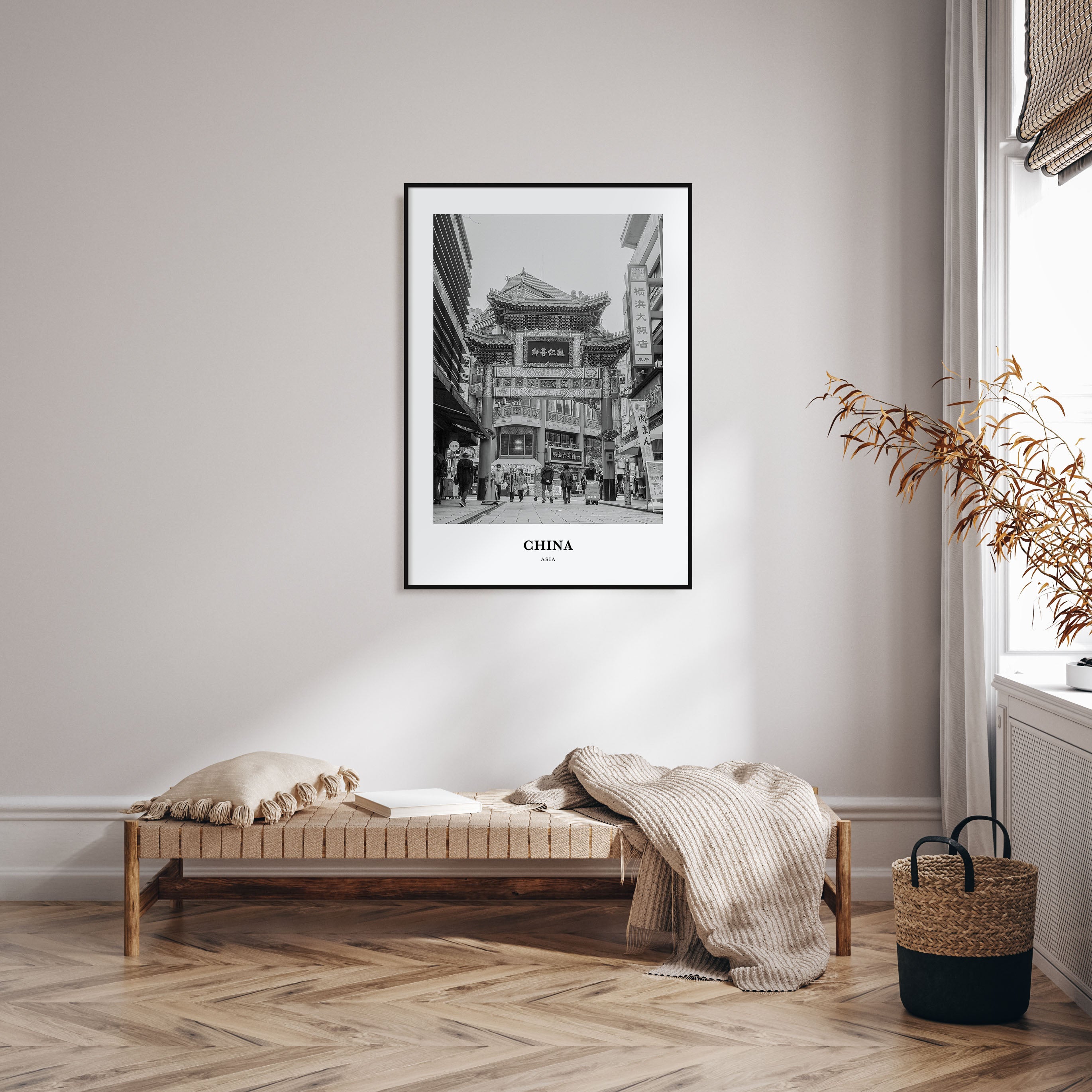 China Portrait B&W No 2 Poster