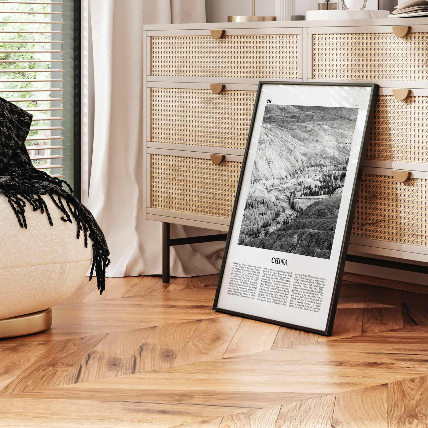 China Print Black and White No 2, China Wall Art, China Poster, China Photo, China Wall Decor, 中国 中华人民共和国, PRC, People's Republic of China