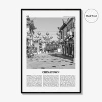 Chinatown Print Black and White Los Angeles, Chinatown Wall Art, Chinatown Poster, Chinatown Photo, Chinatown Wall Décor, California, USA