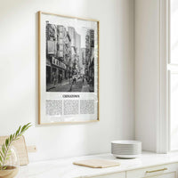 Chinatown Print Black and White New York City, Chinatown Wall Art, Chinatown Poster, Chinatown Photo, Chinatown Wall Décor, USA