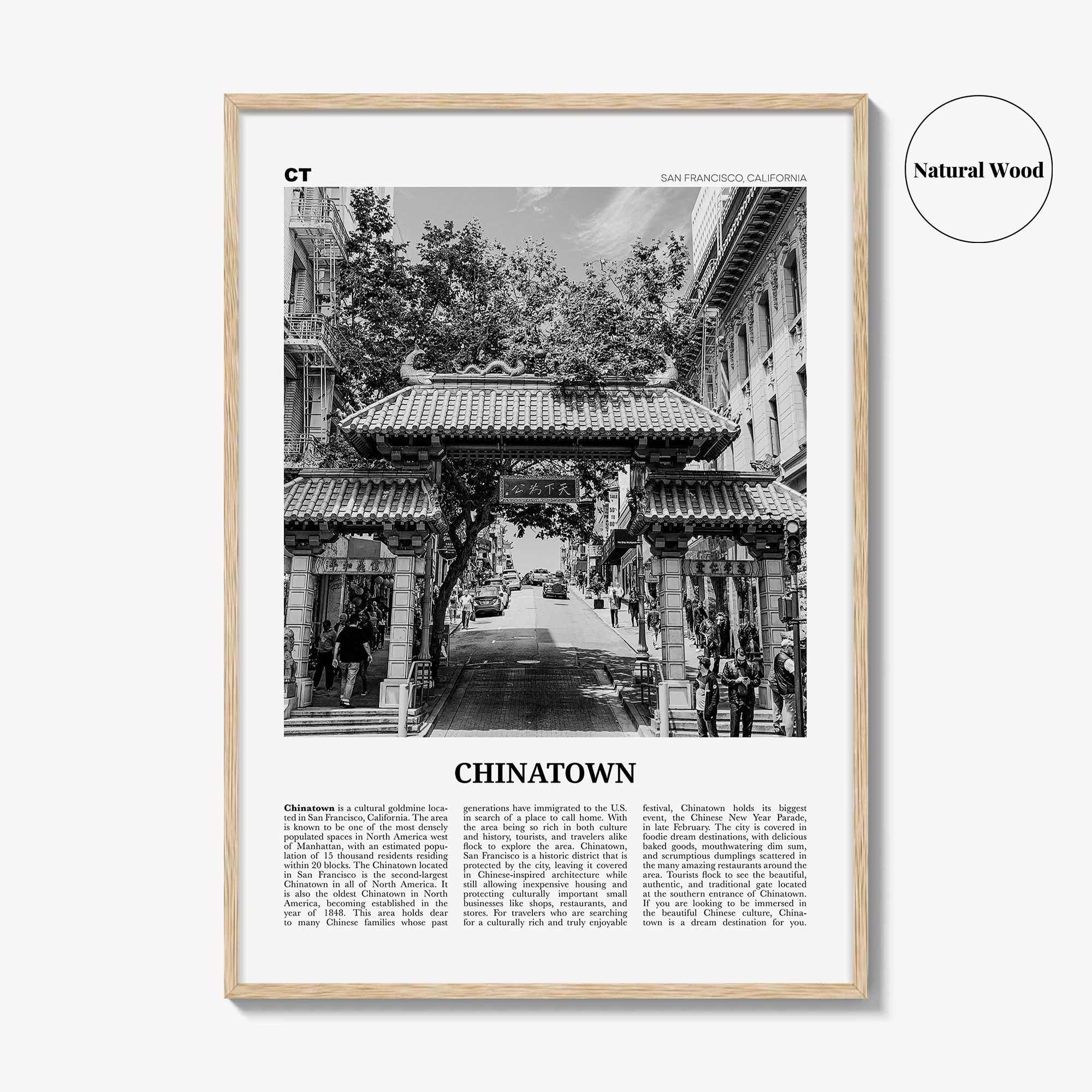 Chinatown Print Black and White San Francisco, Chinatown Wall Art, Chinatown Poster, Chinatown Photo, Chinatown Wall Décor, California, USA