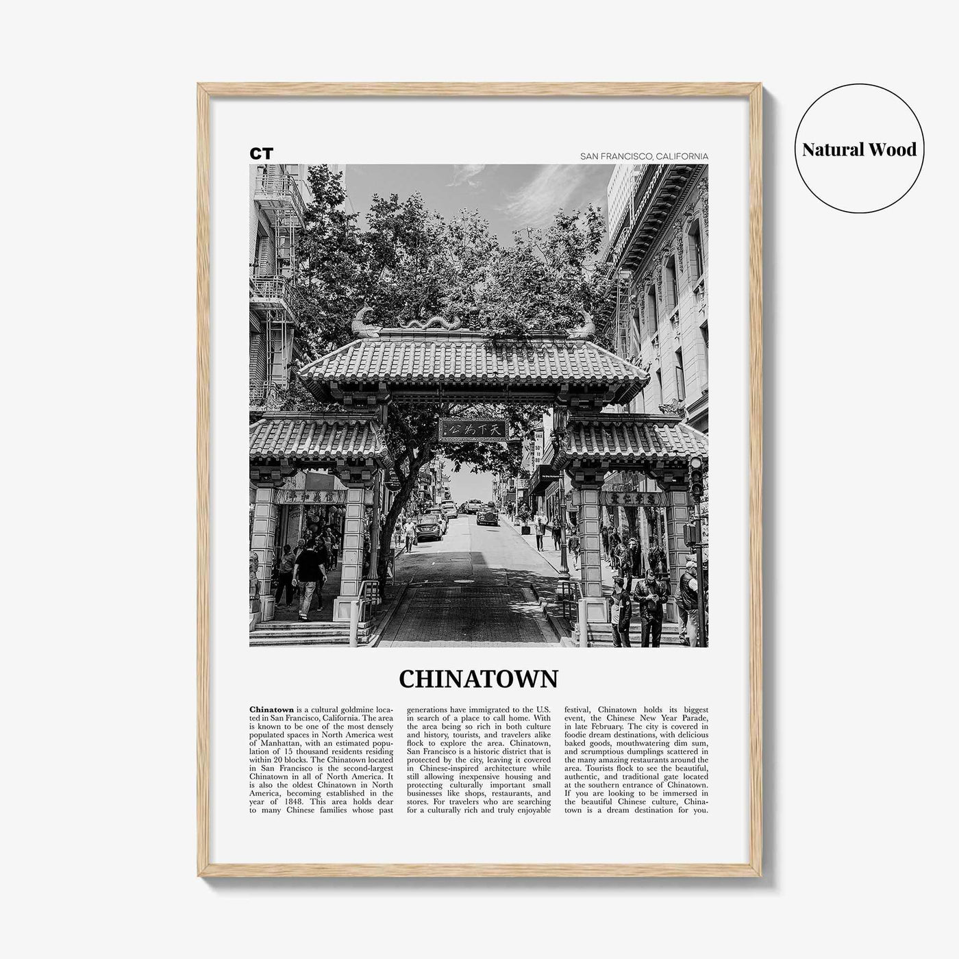 Chinatown Print Black and White San Francisco, Chinatown Wall Art, Chinatown Poster, Chinatown Photo, Chinatown Wall Décor, California, USA