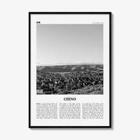 Chino Print Black and White, Chino Wall Art, Chino Poster, Chino Photo, Chino Wall Décor, Chino Map, California, USA, United States