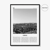 Chino Print Black and White, Chino Wall Art, Chino Poster, Chino Photo, Chino Wall Décor, Chino Map, California, USA, United States