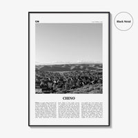 Chino Print Black and White, Chino Wall Art, Chino Poster, Chino Photo, Chino Wall Décor, Chino Map, California, USA, United States