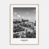 Chișinău Portrait B&W Poster