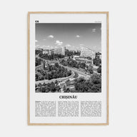Chișinău Travel B&W Poster