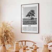 Chobe National Park Print Black and White, Chobe Wall Art, Chobe Poster, Chobe Photo, Chobe Wall Décor, Chobe Map, Botswana