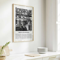 Cholula de Rivadavia Print Black and White, Cholula Wall Art, Cholula Poster, Cholula Photo, Cholula Wall Décor, Cholula Map, Mexico