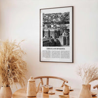 Cholula de Rivadavia Print Black and White, Cholula Wall Art, Cholula Poster, Cholula Photo, Cholula Wall Décor, Cholula Map, Mexico