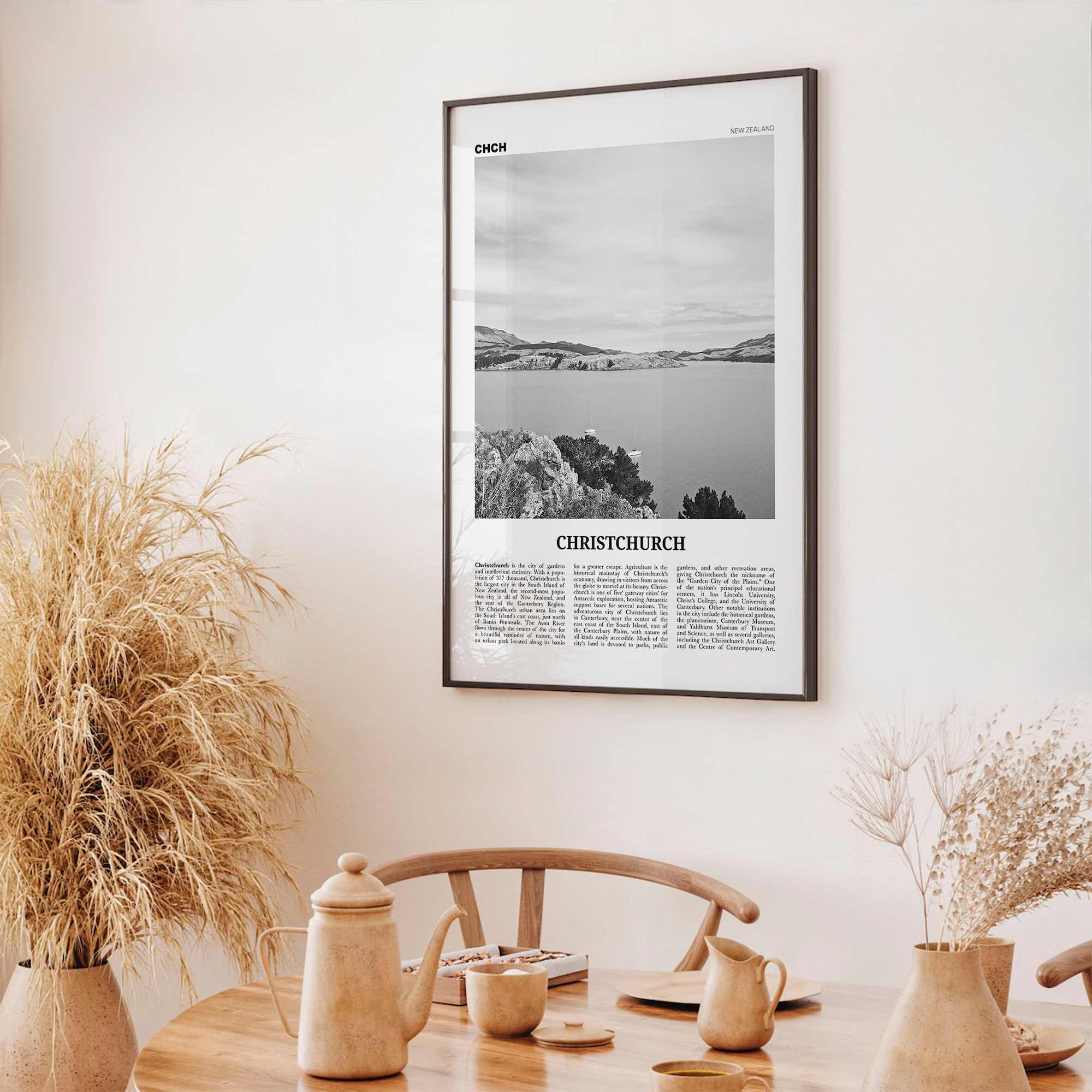 Christchurch Print Black and White No 1, Christchurch Wall Art, Christchurch Poster, Christchurch Photo, New Zealand Poster Print