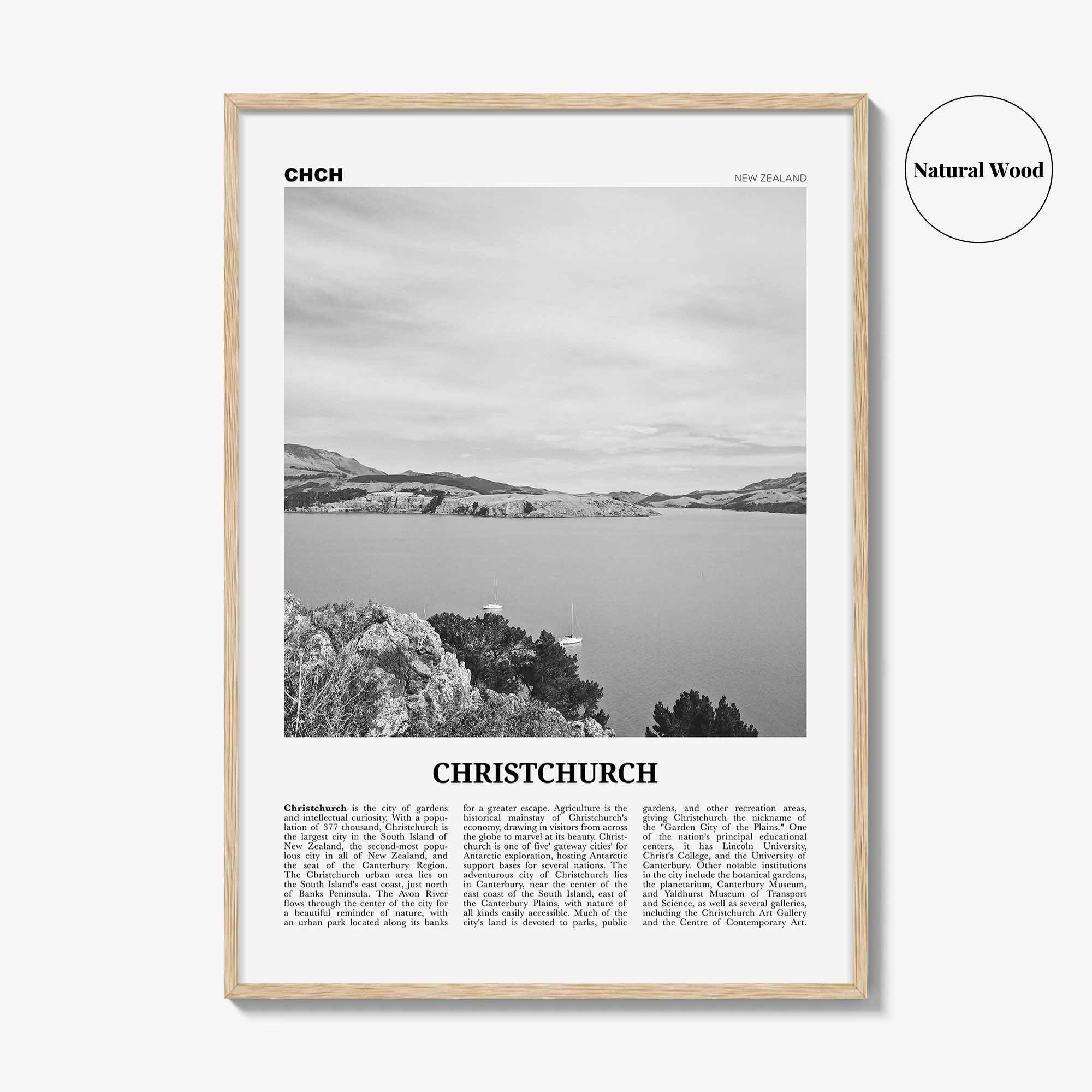 Christchurch Print Black and White No 1, Christchurch Wall Art, Christchurch Poster, Christchurch Photo, New Zealand Poster Print