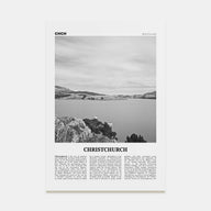 Christchurch Travel B&W No 1 Poster