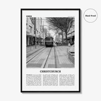 Christchurch Print Black and White No 2, Christchurch Wall Art, Christchurch Poster, Christchurch Photo, New Zealand Poster Print, Oceania