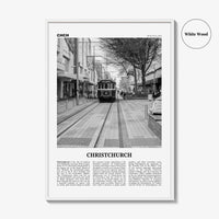 Christchurch Print Black and White No 2, Christchurch Wall Art, Christchurch Poster, Christchurch Photo, New Zealand Poster Print, Oceania