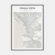 Chula Vista Map Portrait Poster