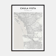 Chula Vista Map Portrait Poster