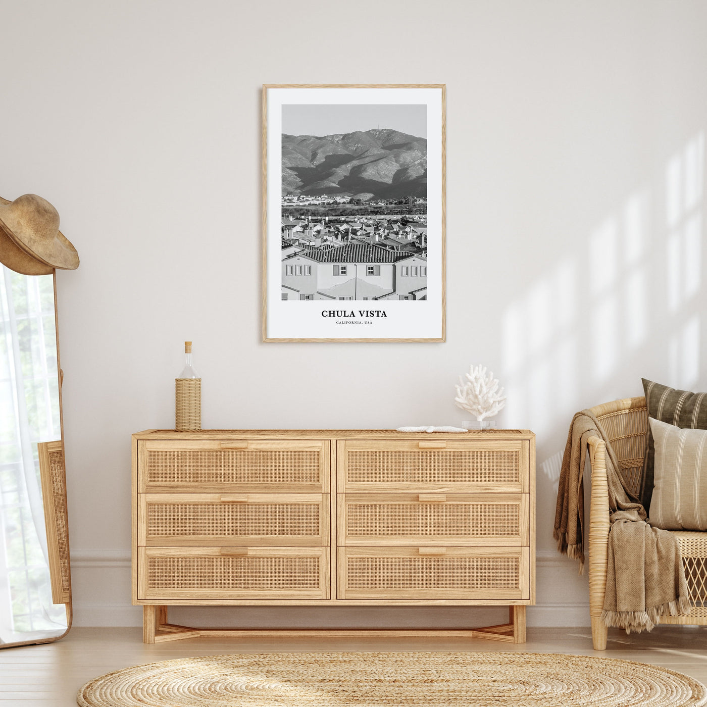 Chula Vista Portrait B&W Poster