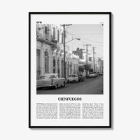Cienfuegos Print Black and White, Cienfuegos Wall Art, Cienfuegos Poster, Cienfuegos Photo, Cienfuegos Wall Décor, Cienfuegos Map, Cuba