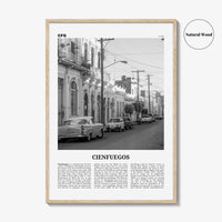 Cienfuegos Print Black and White, Cienfuegos Wall Art, Cienfuegos Poster, Cienfuegos Photo, Cienfuegos Wall Décor, Cienfuegos Map, Cuba