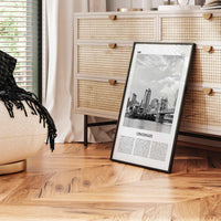 Cincinnati Print Black and White No 1, Cincinnati Wall Art, Cincinnati Poster, Cincinnati Photo, Ohio, USA, United States, North America