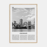 Cincinnati Travel B&W No 1 Poster