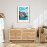 Cinque Terre Portrait Color Poster