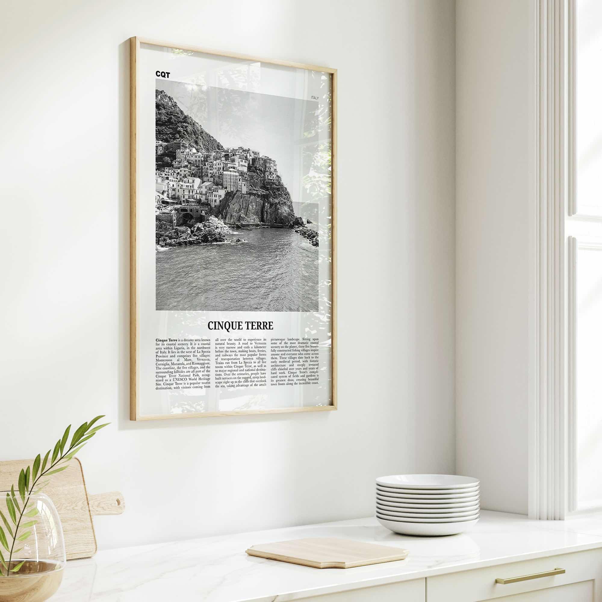 Cinque Terre Print Black and White No 1, Cinque Terre Wall Art, Cinque Terre Poster, Cinque Terre Photo, Italy, Italia, Liguria La Spezia