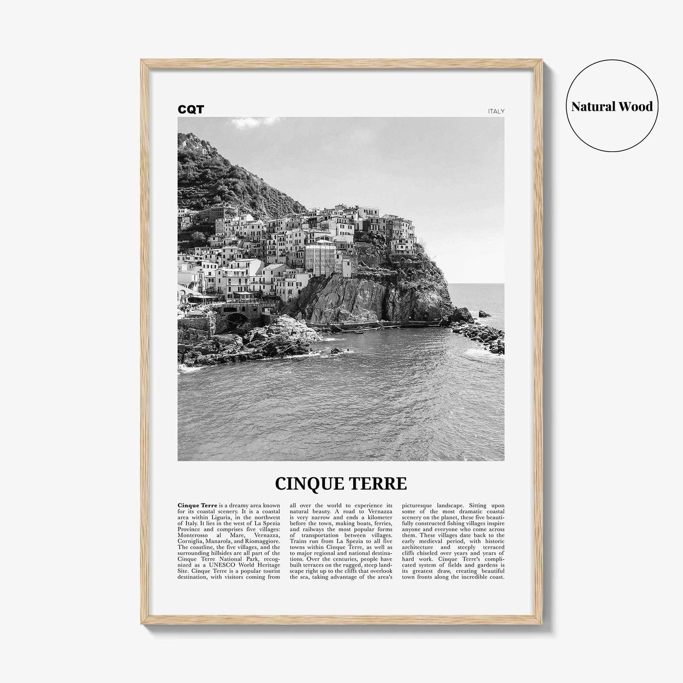 Cinque Terre Print Black and White No 1, Cinque Terre Wall Art, Cinque Terre Poster, Cinque Terre Photo, Italy, Italia, Liguria La Spezia
