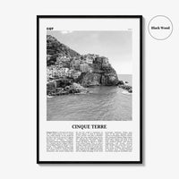 Cinque Terre Print Black and White No 1, Cinque Terre Wall Art, Cinque Terre Poster, Cinque Terre Photo, Italy, Italia, Liguria La Spezia