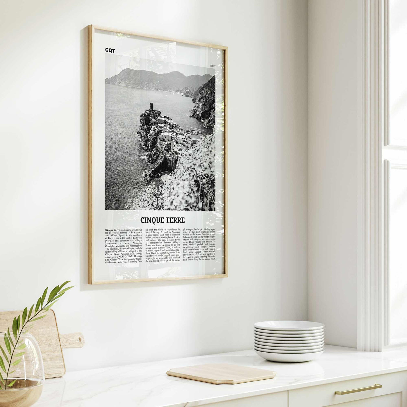 Cinque Terre Print Black and White No 2, Cinque Terre Wall Art, Cinque Terre Poster, Cinque Terre Photo, Italy, Liguria La Spezia