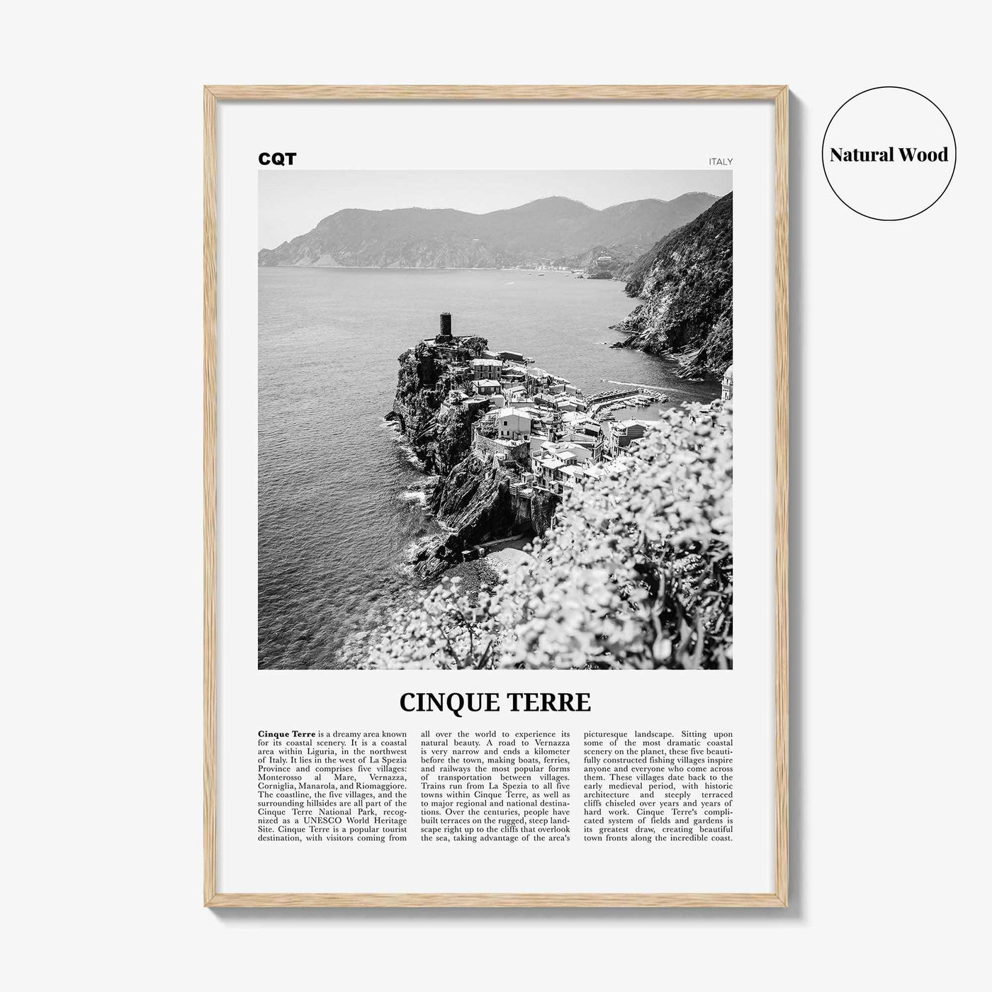 Cinque Terre Print Black and White No 2, Cinque Terre Wall Art, Cinque Terre Poster, Cinque Terre Photo, Italy, Liguria La Spezia