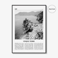 Cinque Terre Print Black and White No 2, Cinque Terre Wall Art, Cinque Terre Poster, Cinque Terre Photo, Italy, Liguria La Spezia