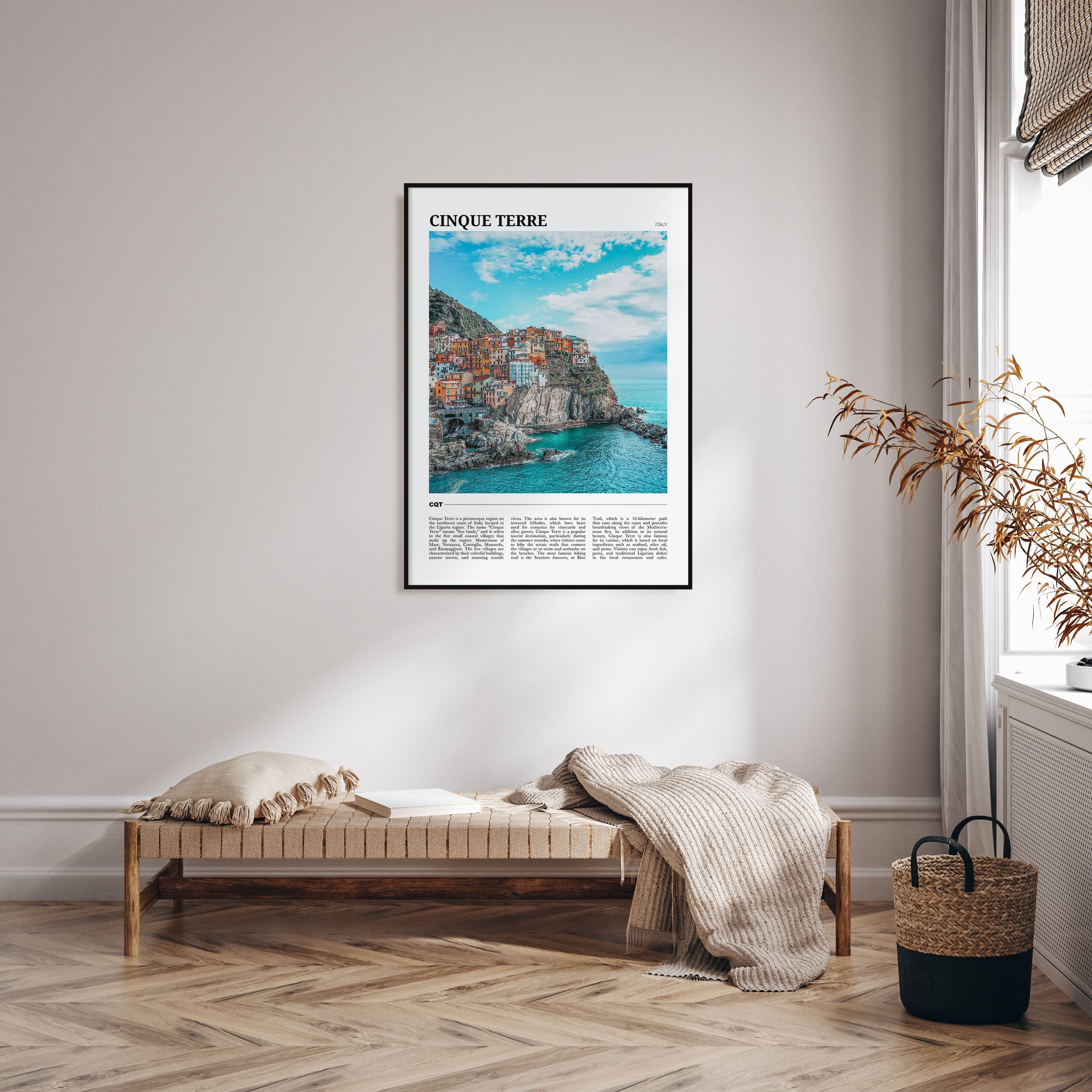 Cinque Terre Travel Color Poster