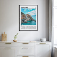 Cinque Terre Travel Color Poster