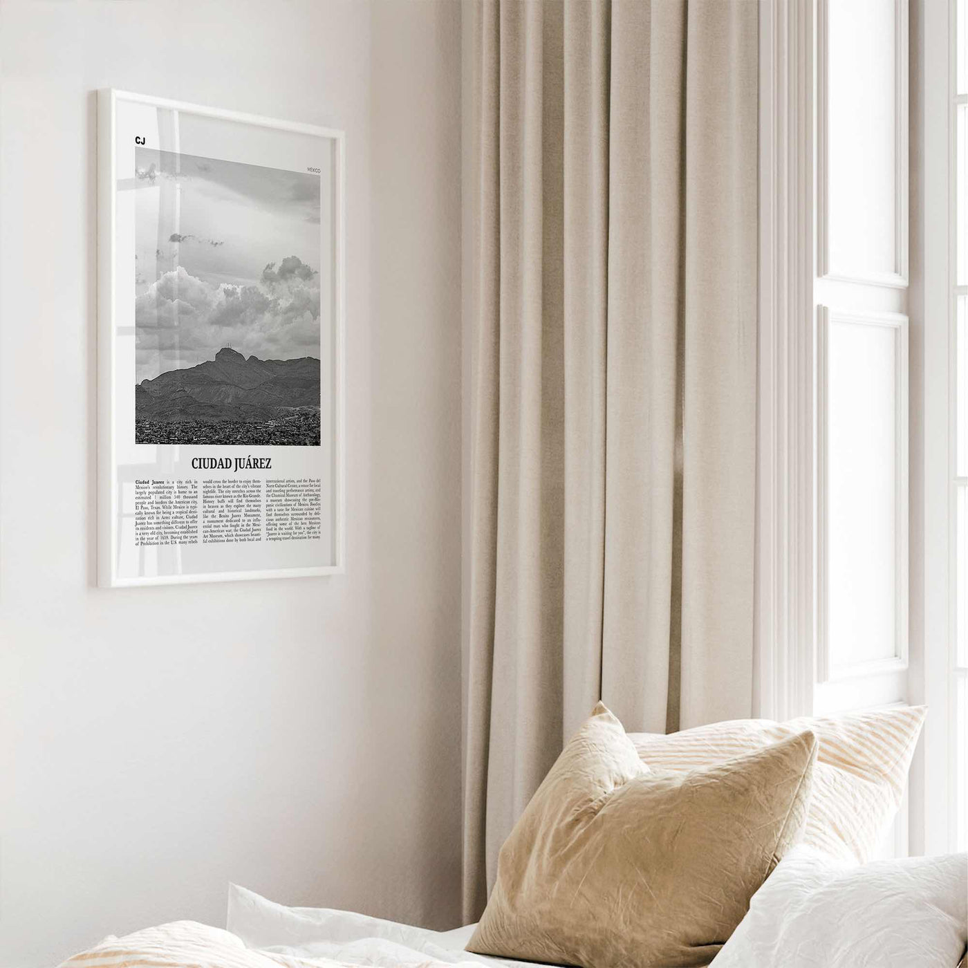 Ciudad Juarez Print Black and White, Ciudad Juárez Wall Art, Ciudad Juárez Poster, Ciudad Juárez Photo, Ciudad Juárez Décor, Mexico