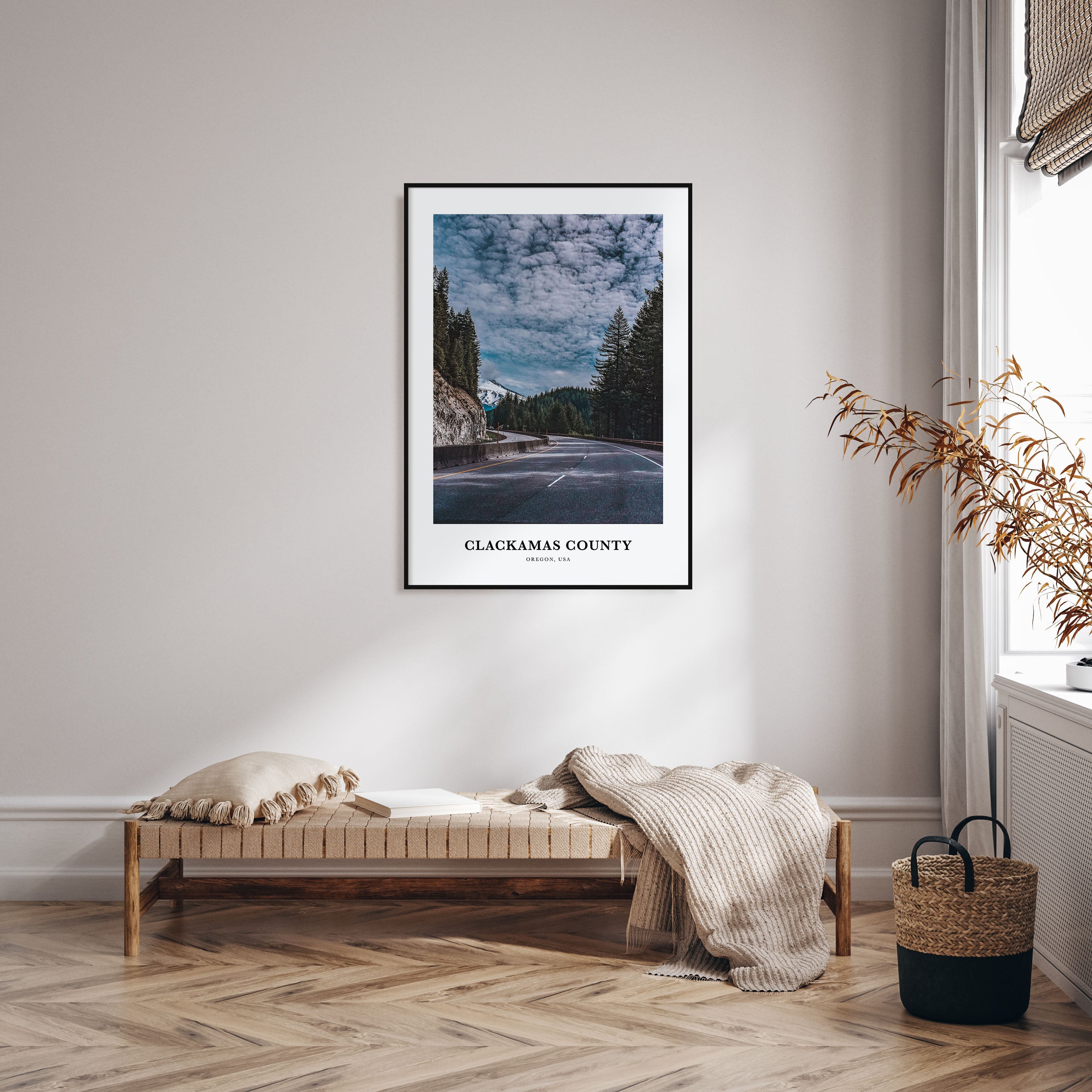 Clackamas County Portrait Color Poster