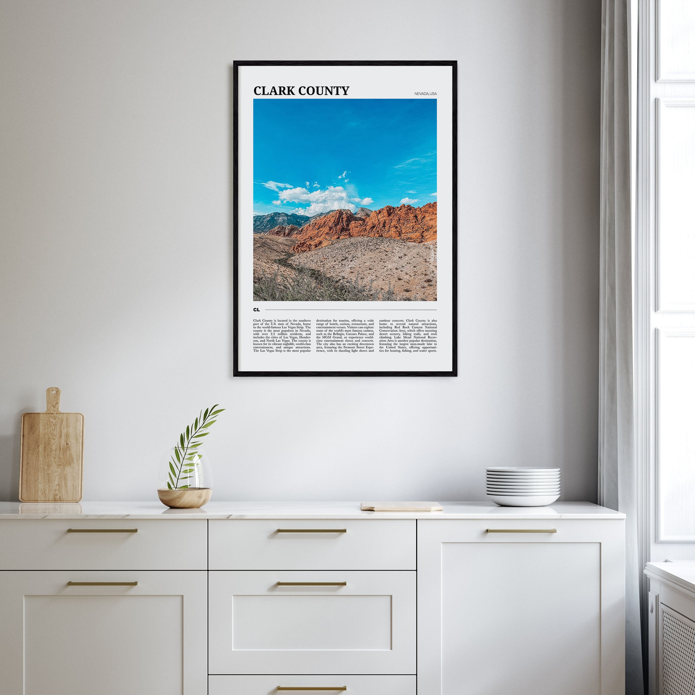 Clark County Travel Color Poster
