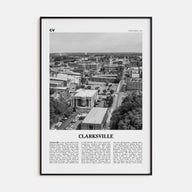 Clarksville Travel B&W Poster