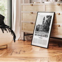 Clemson Print Black and White No 1, Clemson Wall Art, Clemson Poster, Clemson Photo, Clemson Map, South Carolina, USA, United States