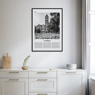 Clemson Travel B&W No 1 Poster