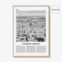 Clermont Ferrand Print Black and White, Clermont-Ferrand Art, Clermont-Ferrand Poster, Clermont-Ferrand Photo, Décor, Clermont-Ferrand Map