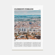 Clermont-Ferrand Travel Color Poster